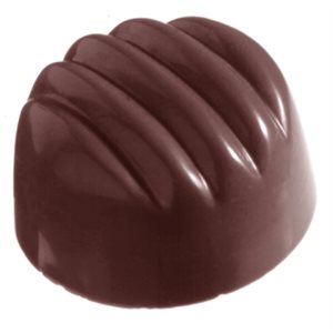 POLYCARBONATE MOLD ROUND STRIPE 27.5X13.5X2.4CM