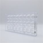 POLYCARBONATE MOLD ROUND STRIPE 27.5X13.5X2.4CM