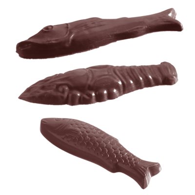 POL.MLD ASSORTED FISH 3 FIG 27.5X13.5X2.4CM