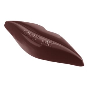 POLYCARBONATE MOLD LIPS KISS ME 27.5X13.5X2.4CM