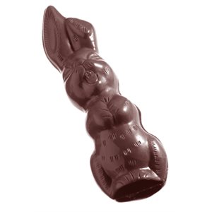 POLYCARBONATE MOLD LAUGHING HARE 27.5X13.5X2.4CM