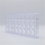 POLYCARBONATE MOLD POINT 27.5X13.5X2.4CM