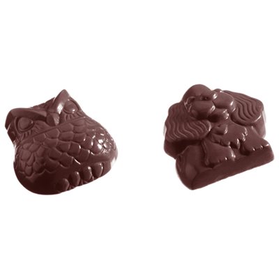 POLYCARBONATE MOLD OWL DOG 2 FIG 27.5X13.5X2.4CM