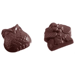 POLYCARBONATE MOLD OWL DOG 2 FIG 27.5X13.5X2.4CM