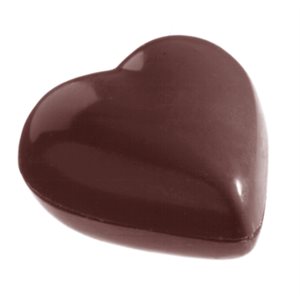 POLYCARBONATE MOLD HEART 4X8 27.5X13.5X2.4CM
