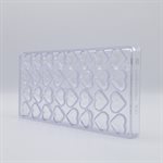 POLYCARBONATE MOLD HEART 4X8 27.5X13.5X2.4CM