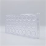 POLYCARBONATE MOLD PASTILLE MINI 27.5X13.5X2.4CM