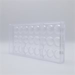 POLYCARBONATE MOLD PASTILLE MINI 27.5X13.5X2.4CM