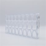 POLYCARBONATE MOLD NUTS 27.5X13.5X2.4CM