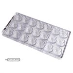 POLYCARBONATE MOLD SNOW MAN 27.5X13.5X2.4CM