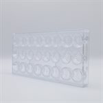 POLYCARBONATE MOLD FRENCH ROUND 27.5X13.5X2.4CM
