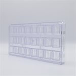 POLYCARBONATE MOLD FRENCH CARRE 27.5X13.5X2.4CM