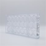 POLYCARBONATE MOLD CUVET LOZENGE 27.5X13.5X2.4CM