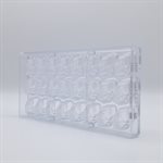 POLYCARBONATE MOLD DOUBLE HEART 27.5X13.5X2.4CM