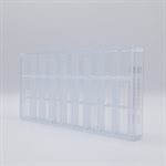 POLYCARBONATE MOLD RECTANGLE 27.5X13.5X2.4CM