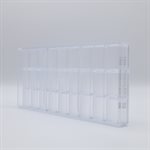 POLYCARBONATE MOLD RECTANGLE 27.5X13.5X2.4CM