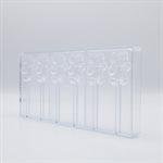 POLYCARBONATE MOLD LOLLYPOP BEAR 27.5X13.5X2.4CM