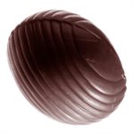 POL.MLD EGG STRIPED OVAL 27.5X13.5X2.4CM