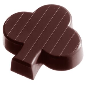 POLYCARBONATE MOLD CUP CLOVER 27.5X13.5X2.4CM