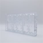 POLYCARBONATE MOLD CUP CLOVER 27.5X13.5X2.4CM