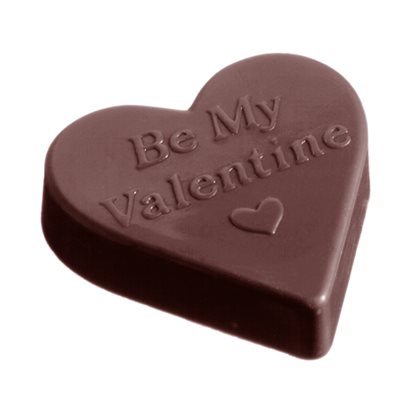 POLYCARBONATE MOLD HEART VALENTINE 27.5X13.5X2.4CM