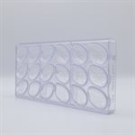 POLYCARBONATE MOLD EGG CROCO 48MM 27.5X13.5X2.4CM