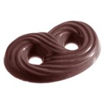 POLYCARBONATE MOLD PRETZEL 27.5X13.5X2.4CM
