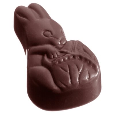 POLYCARBONATE MOLD RABBIT 3X8 PC 27.5X13.5X2.4CM