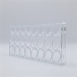 POLYCARBONATE MOLD EGG CROCO 27.5X13.5X2.4CM