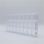 POLYCARBONATE MOLD BUCHE SMOOTH 27.5X13.5X2.4CM