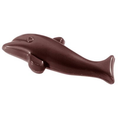 POLYCARBONATE MOLD DOLPHIN 27.5X13.5X2.4CM