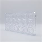 POLYCARBONATE MOLD ROUNDEL 27.5X13.5X2.4CM