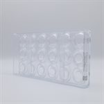 POLYCARBONATE MOLD ROUNDEL 27.5X13.5X2.4CM