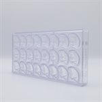 POLYCARBONATE MOLD HAND FAN 27.5X13.5X2.4CM