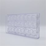 POLYCARBONATE MOLD HAND FAN 27.5X13.5X2.4CM