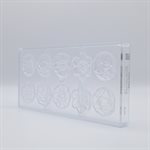 POL.MLD FLOWER CARAQUE 5 FIG 27.5X13.5X2.4CM