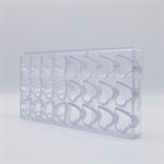POLYCARBONATE MOLD HEART 27.5X13.5X2.4CM
