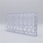 POLYCARBONATE MOLD HEART 27.5X13.5X2.4CM