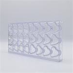 POLYCARBONATE MOLD HEART 27.5X13.5X2.4CM