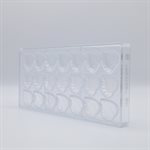 POLYCARBONATE MOLD SMALL LEAF 27.5X13.5X2.4CM