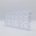 POLYCARBONATE MOLD WREATH 8 GR 27.5X13.5X2.4CM