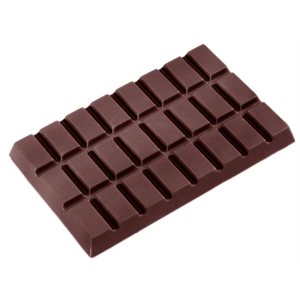 POLYCARBONATE MOLD TABLET 100GR 27.5X13.5X2.4CM