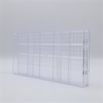 POLYCARBONATE MOLD SMALL WAFFLE 27.5X13.5X2.4CM