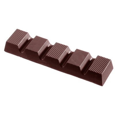 POLYCARBONATE MOLD BAR STRIPED 27.5X13.5X2.4CM