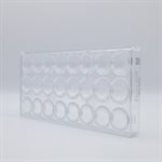 POLYCARBONATE MOLD GOLFBALLL MINI 27.5X13.5X2.4CM