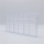 POLYCARBONATE MOLD CHOCOLATE 27.5X13.5X2.4CM