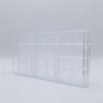 POLYCARBONATE MOLD CHOCOLATE 27.5X13.5X2.4CM