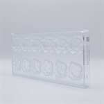 POLYCARBONATE MOLD CLOWN 2 FIG 27.5X13.5X2.4CM