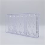 POLYCARBONATE MOLD HOLLY LEAF 27.5X13.5X2.4CM