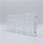 POLYCARBONATE MOLD EURO PRALINE 27.5X13.5X2.4CM